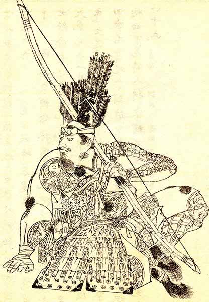 明治時代、菊池容斎により描かれた源為朝