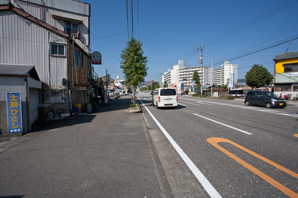 道なりに進みます。次の通過点、仁淀川橋まではかなりあります。