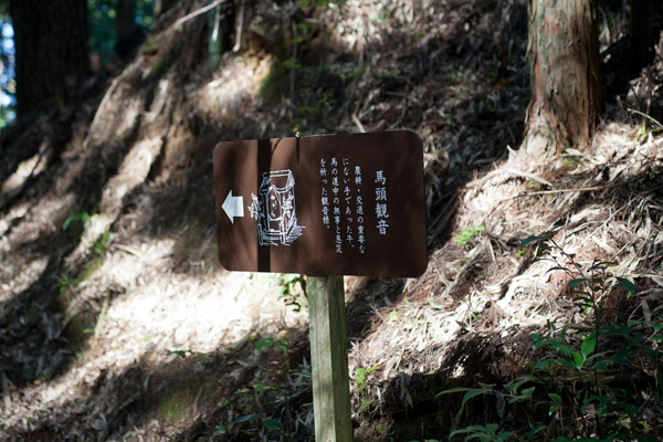 すぐに馬頭観音の案内板。