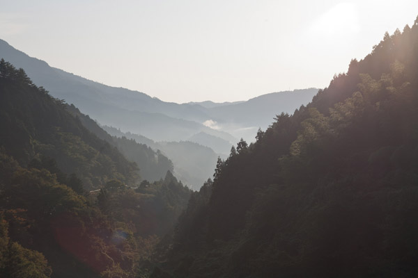 梼原の山々を振り返ります。