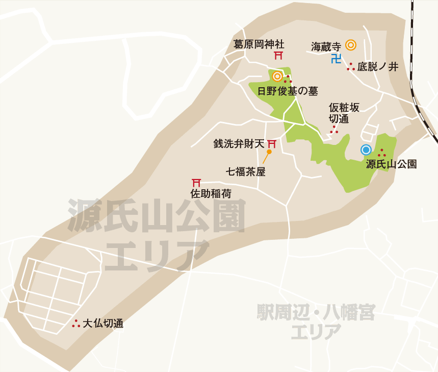 源氏山公園地図