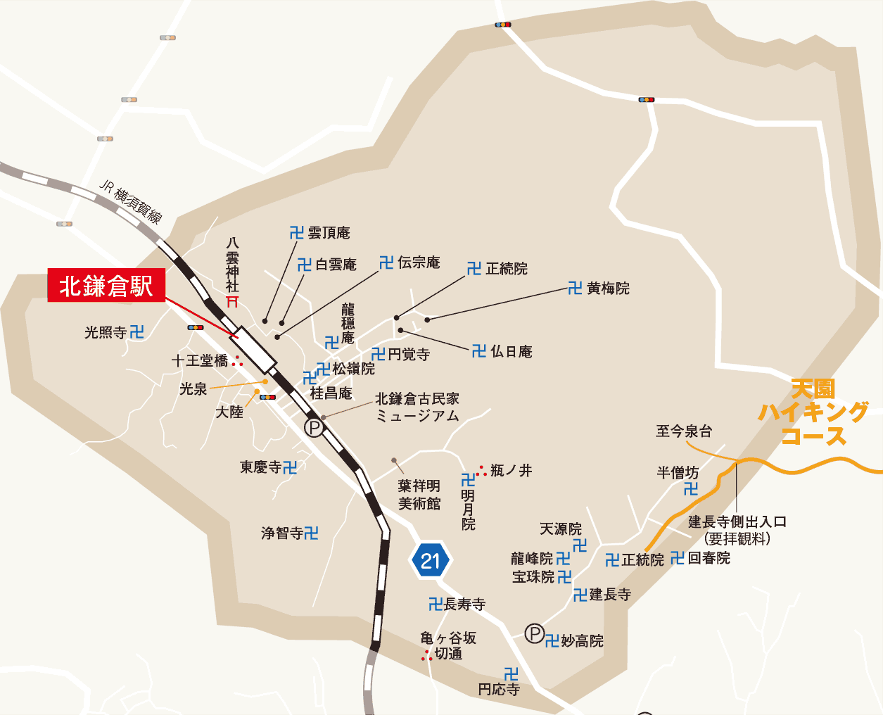 北鎌倉地図