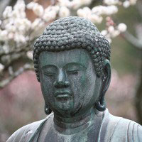 お釈迦様も梅化粧です。