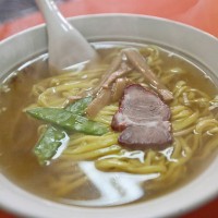 蒙古ラーメン(500円)。太麺のラーメンです。