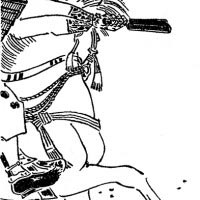 明治時代、菊池容斎により描かれた足利義兼。