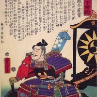 歌川芳虎『大日本六十余将』の上総広常。