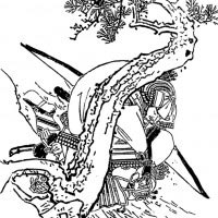 江戸時代、菊池容斎の『前賢故実』に描かれた佐奈田義忠