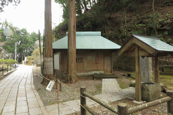 清澄寺、練行場。日蓮が修行したと伝わる場所です。