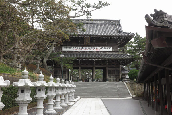 誕生寺、仁王門。